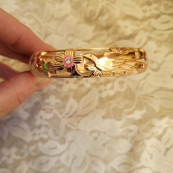 Enamel Clamper Bracelet - Picture 3 of 8